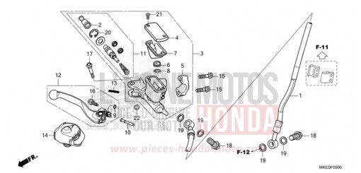 HAUPTBREMSZYLINDER, VORNE ZYLINDER CRF450RXN de 2022